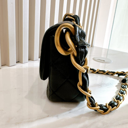 Chanel 24S Mini Square in Black GHW