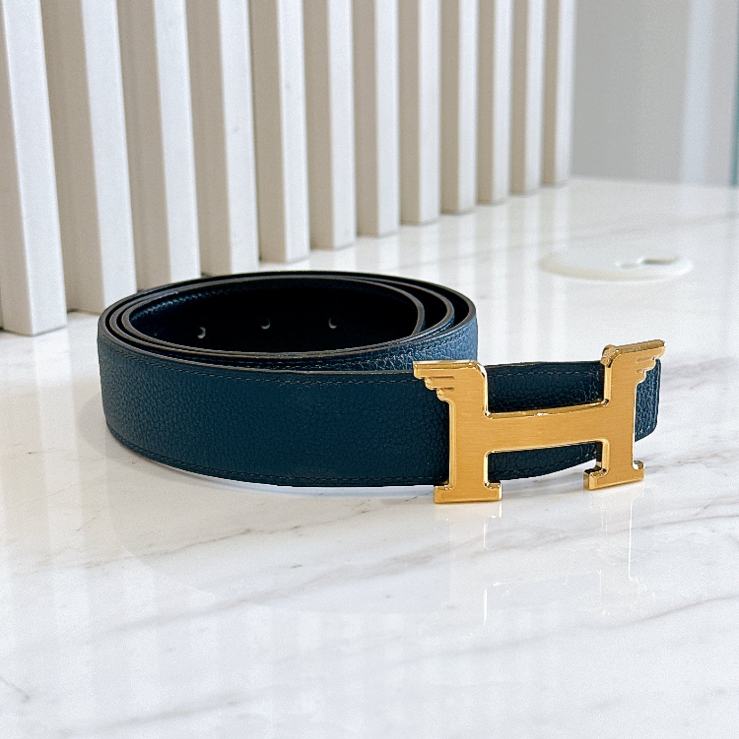 Hermes Reversible Belt with Limited H Buckle 90cm