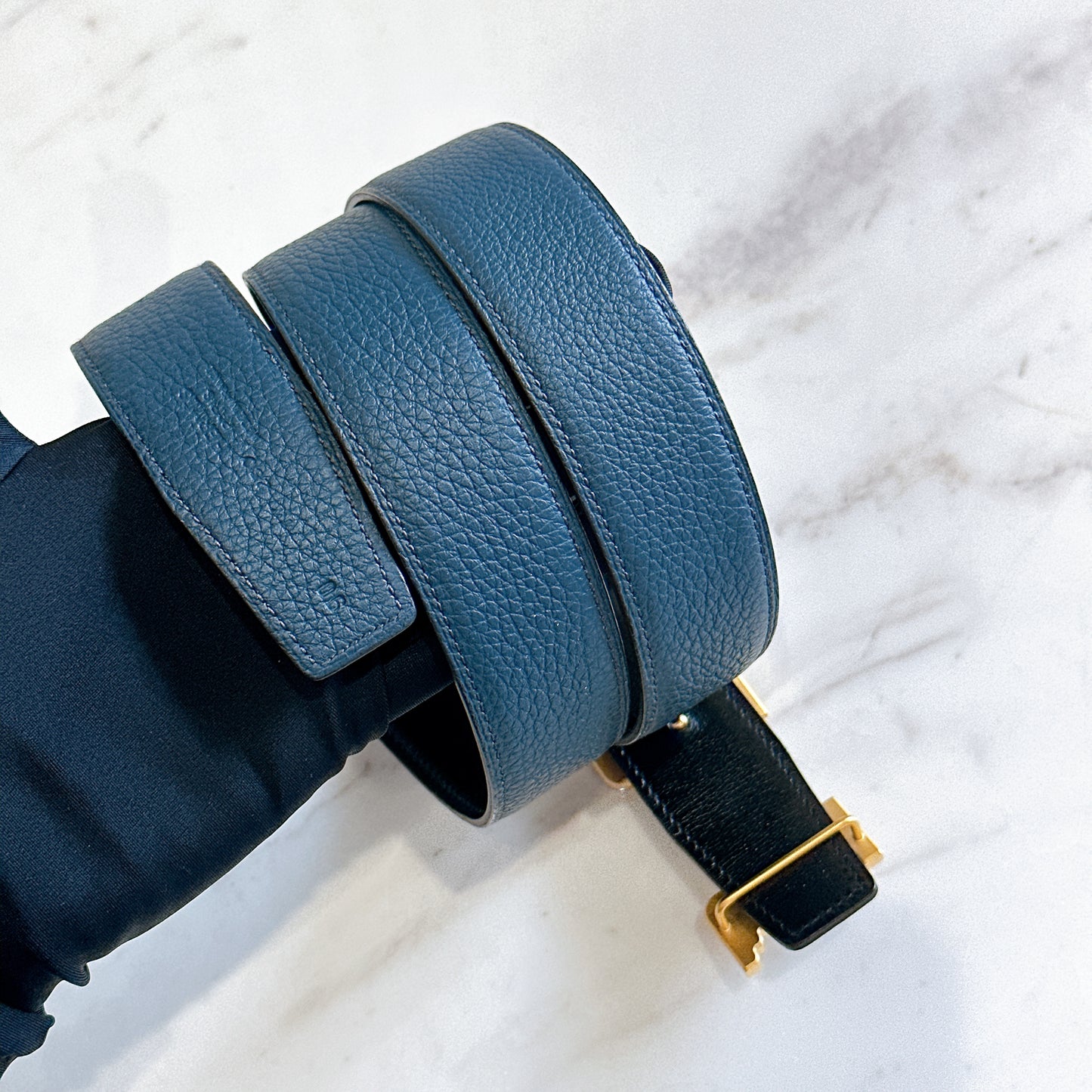 Hermes Reversible Belt with Limited H Buckle 90cm