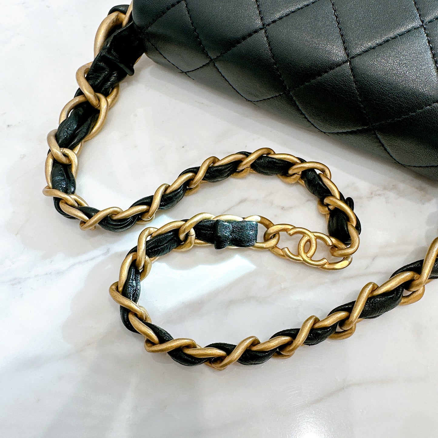 Chanel 24S Mini Square in Black GHW