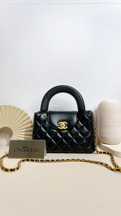 Chanel Mini Kelly in Black GHW