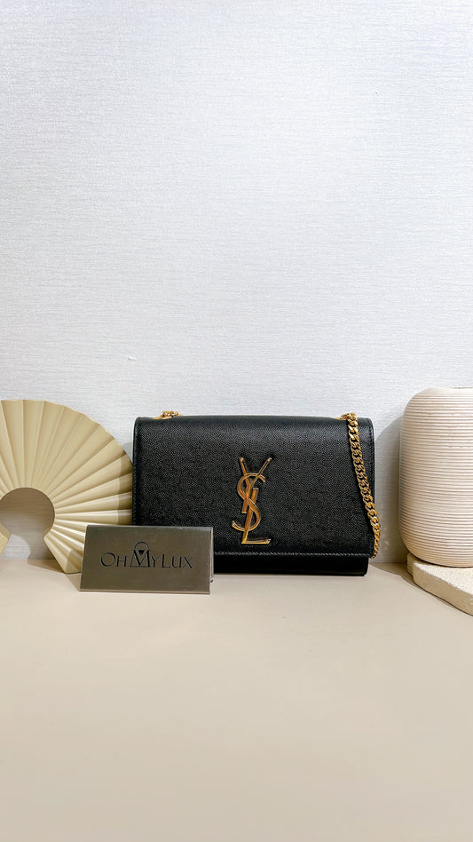 YSL Kate Small in Black GHW
