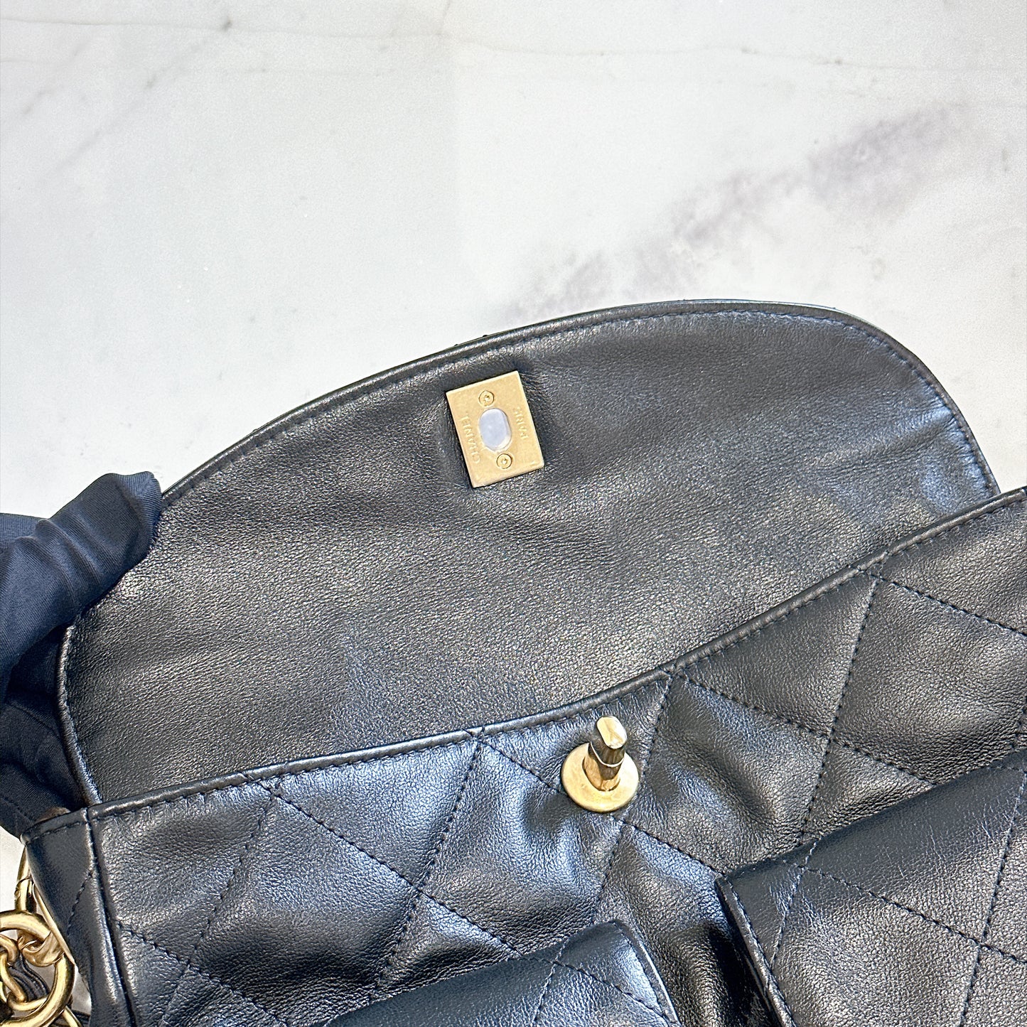 Chanel Supple Twins Hobo Bag in Black