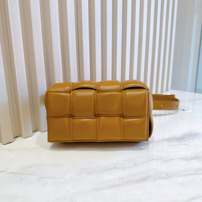Bottega Veneta Padded Cassette Belt Bag in Caramel