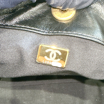 Chanel Supple Twins Hobo Bag in Black