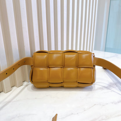 Bottega Veneta Padded Cassette Belt Bag in Caramel