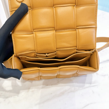 Bottega Veneta Padded Cassette Belt Bag in Caramel