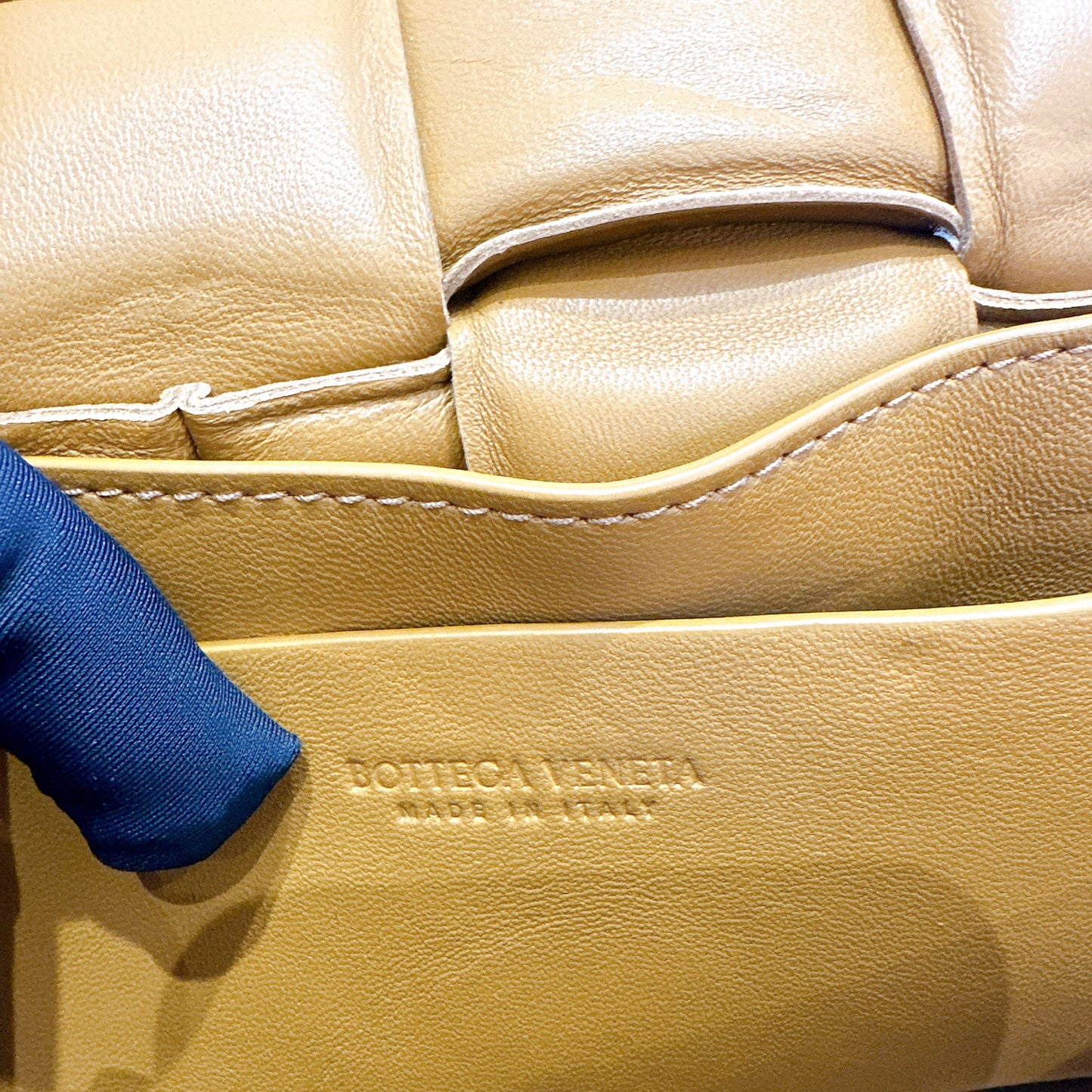 Bottega Veneta Padded Cassette Belt Bag in Caramel