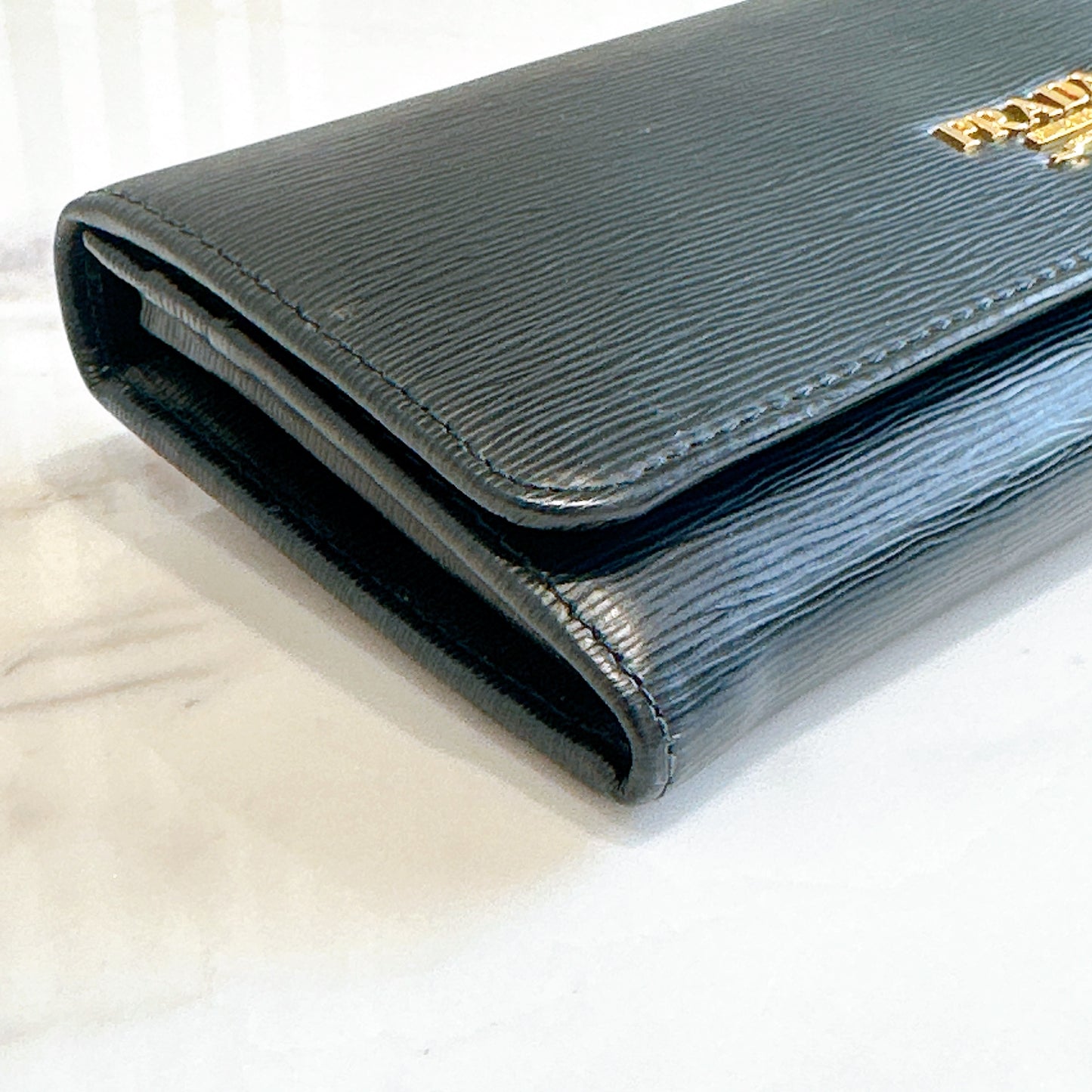 Prada Long Wallet in Black