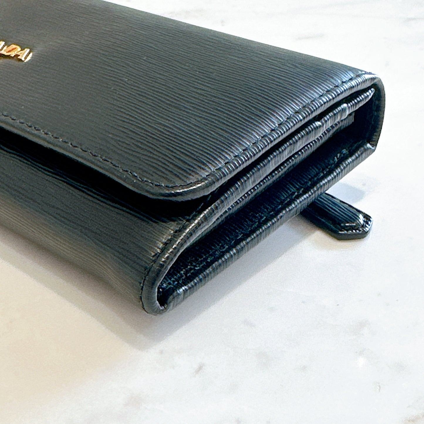 Prada Long Wallet in Black