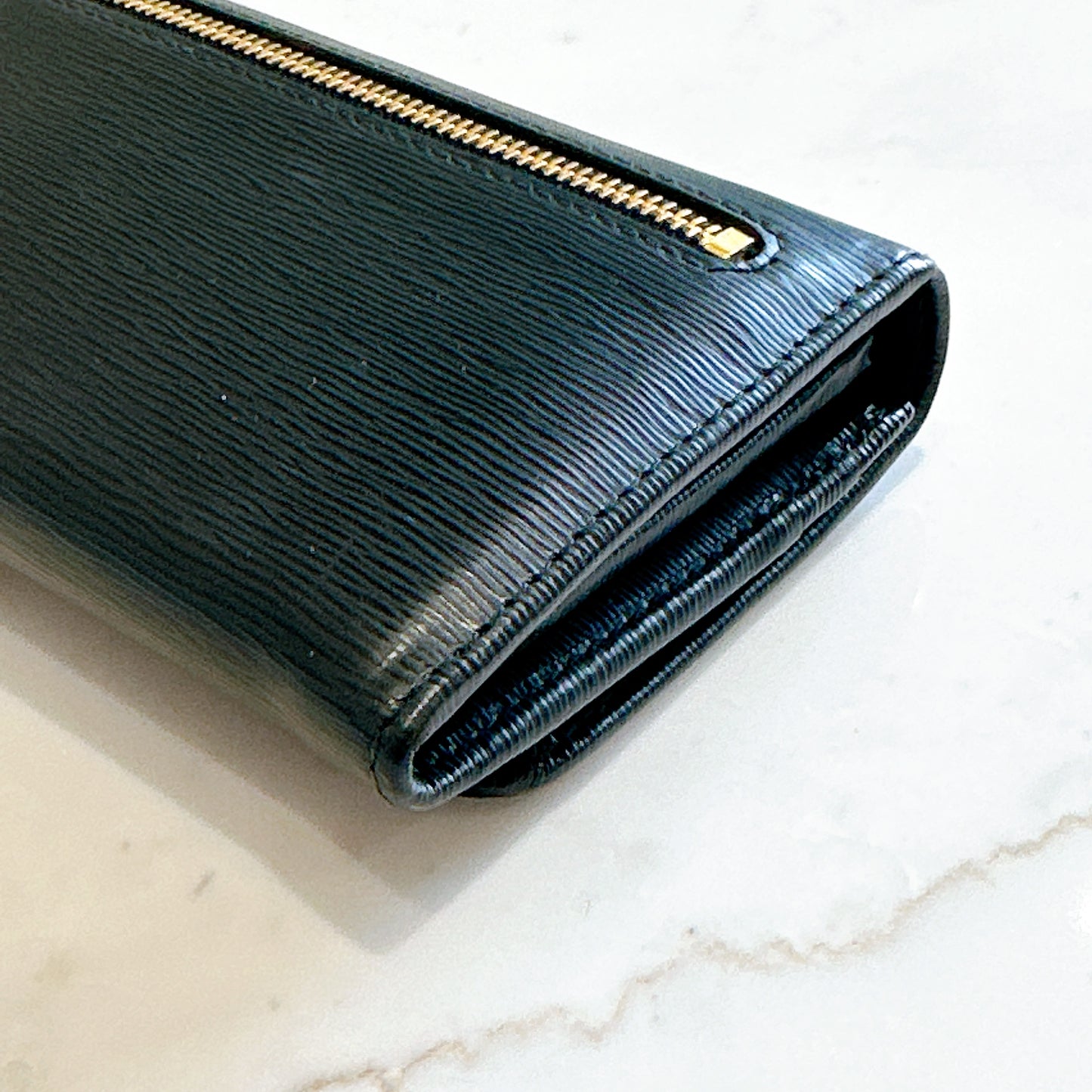 Prada Long Wallet in Black