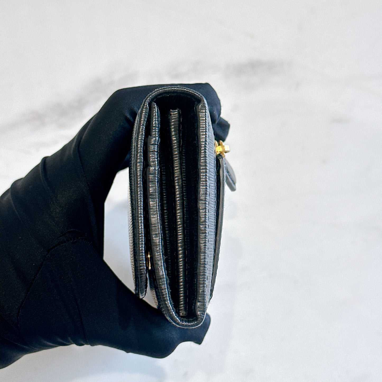 Prada Long Wallet in Black