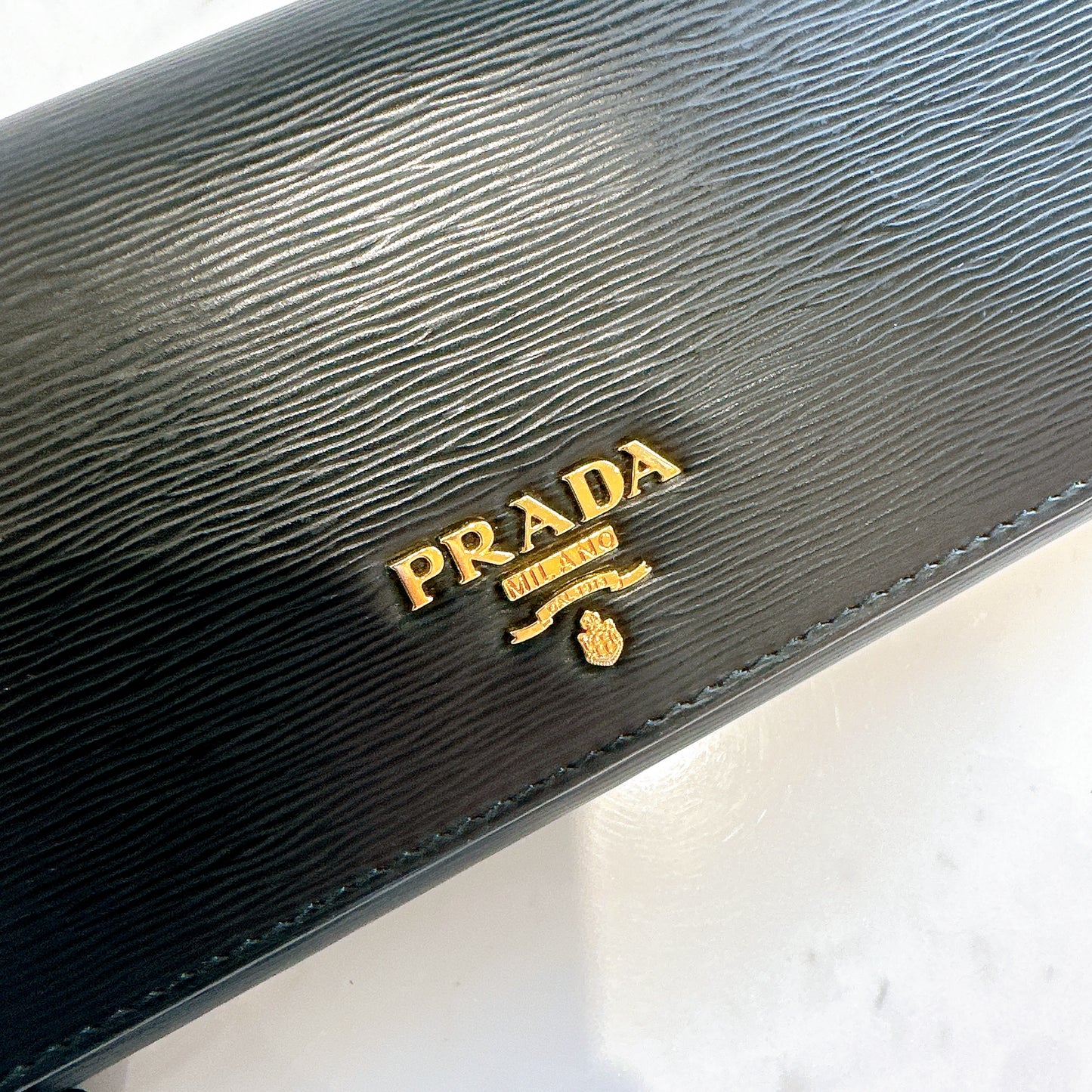 Prada Long Wallet in Black