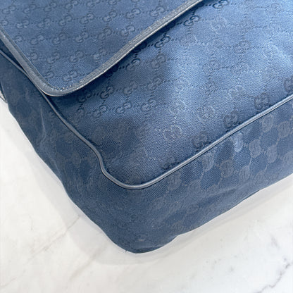 Gucci GG Canvas Web Flap Messenger Bag