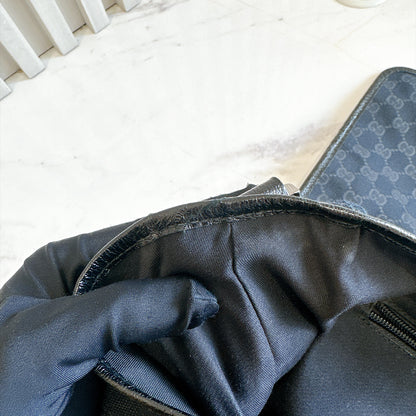 Gucci GG Canvas Web Flap Messenger Bag
