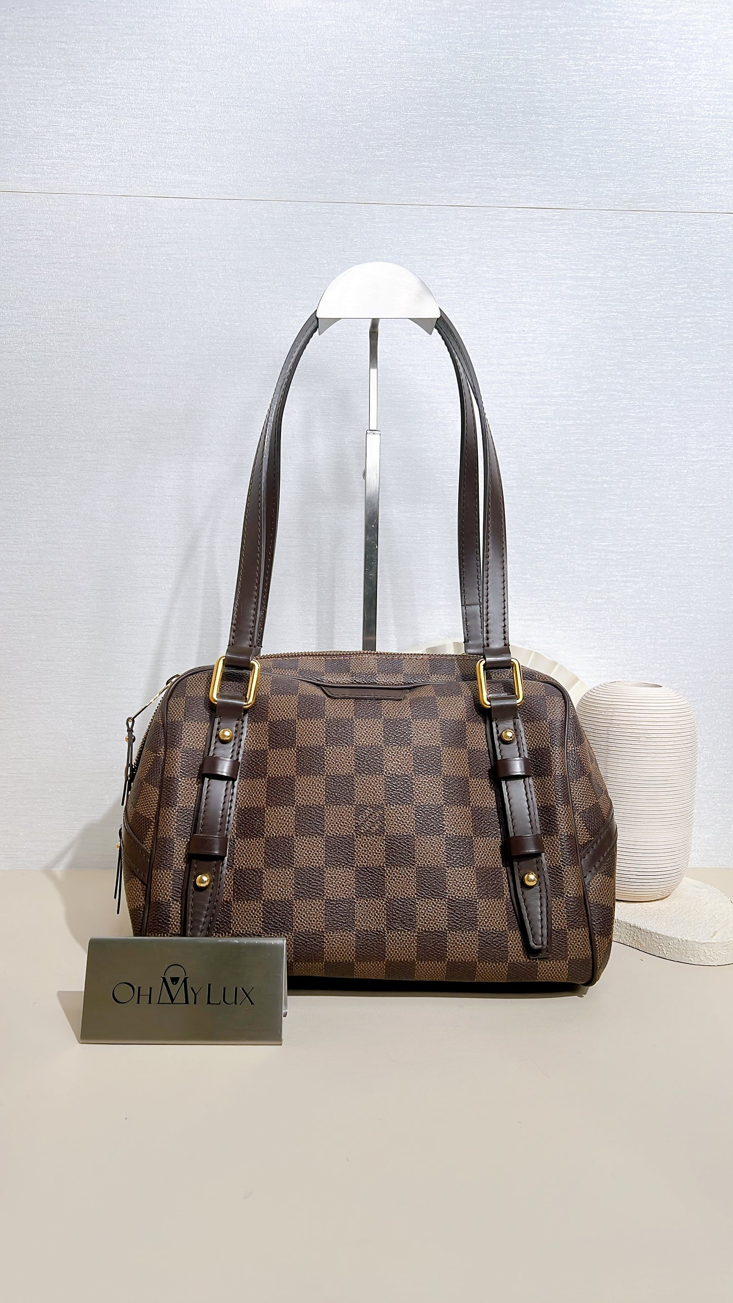 LV Damier Ebene Rivington PM