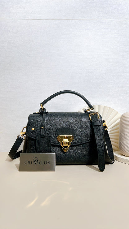 LV Monogram Empreinte Georges BB in Black