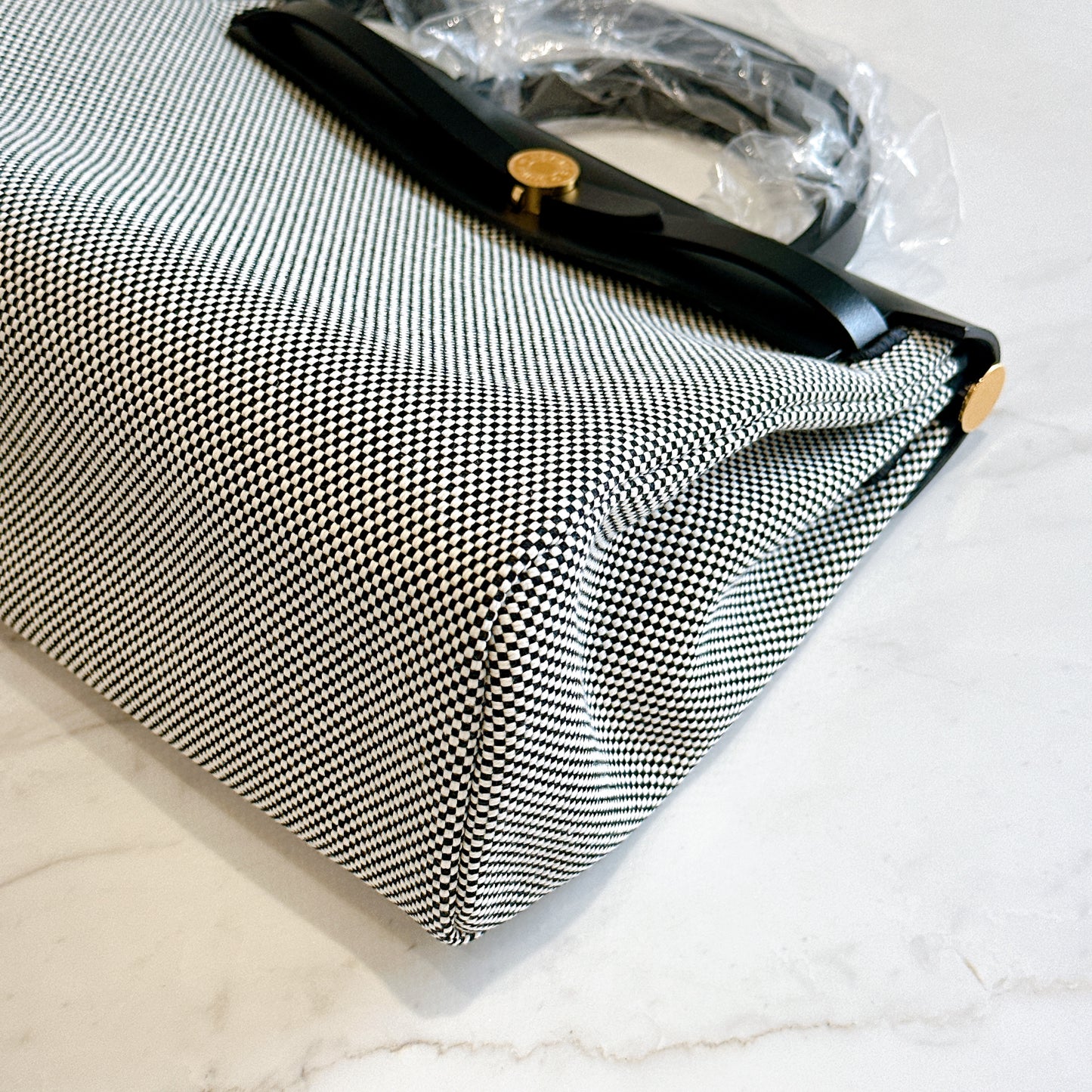 Hermes Herbag Zip PM 31 Ecru/Blanc/Black Toile Quadrille Viking & Vache Hunter