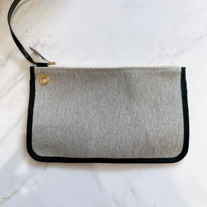 Hermes Herbag Zip PM 31 Ecru/Blanc/Black Toile Quadrille Viking & Vache Hunter