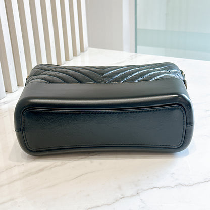 Chanel Gabrielle Medium in Black Chevron