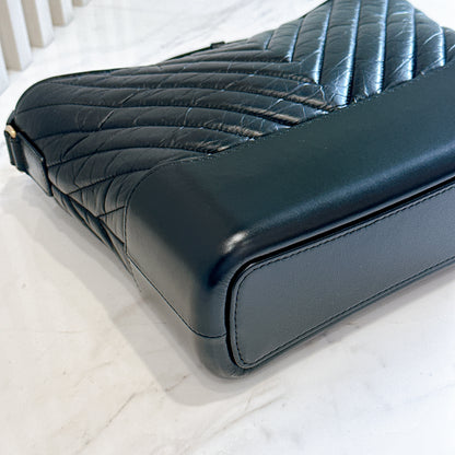 Chanel Gabrielle Medium in Black Chevron
