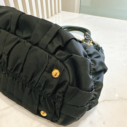 Prada Gaufre in Black Nylon