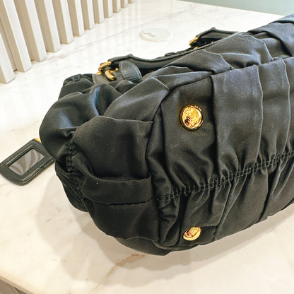 Prada Gaufre in Black Nylon
