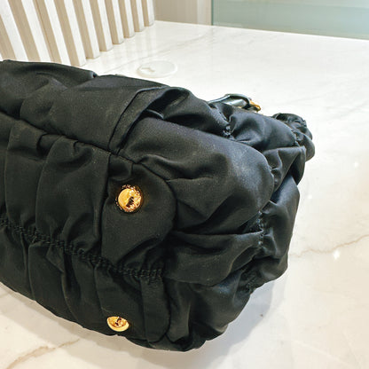 Prada Gaufre in Black Nylon