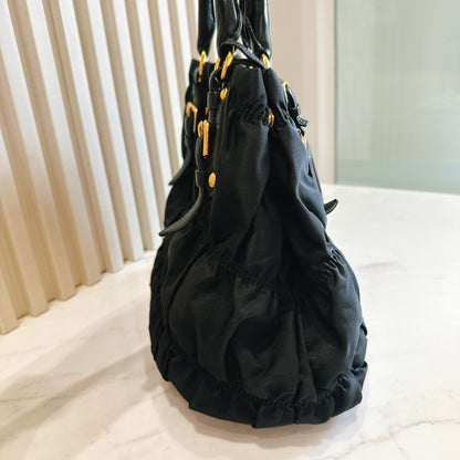 Prada Gaufre in Black Nylon