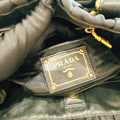 Prada Gaufre in Black Nylon