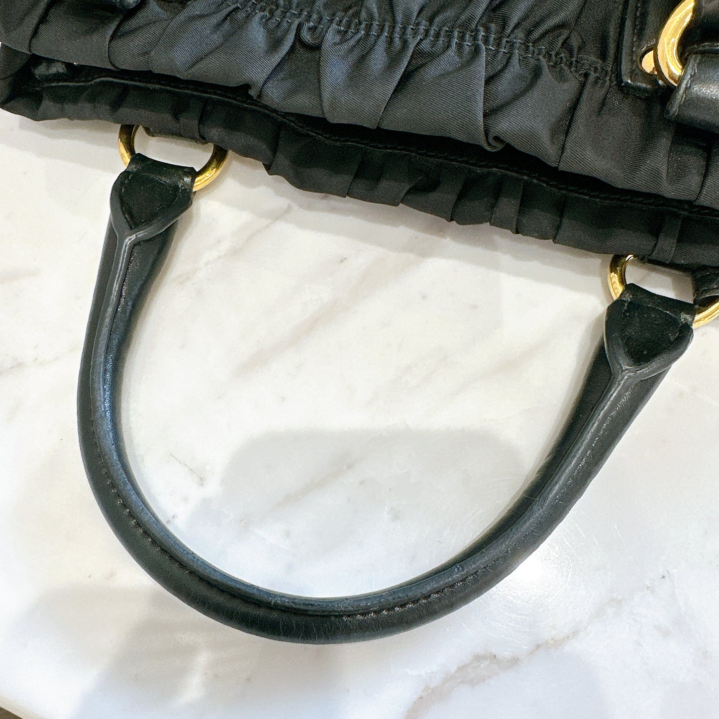 Prada Gaufre in Black Nylon