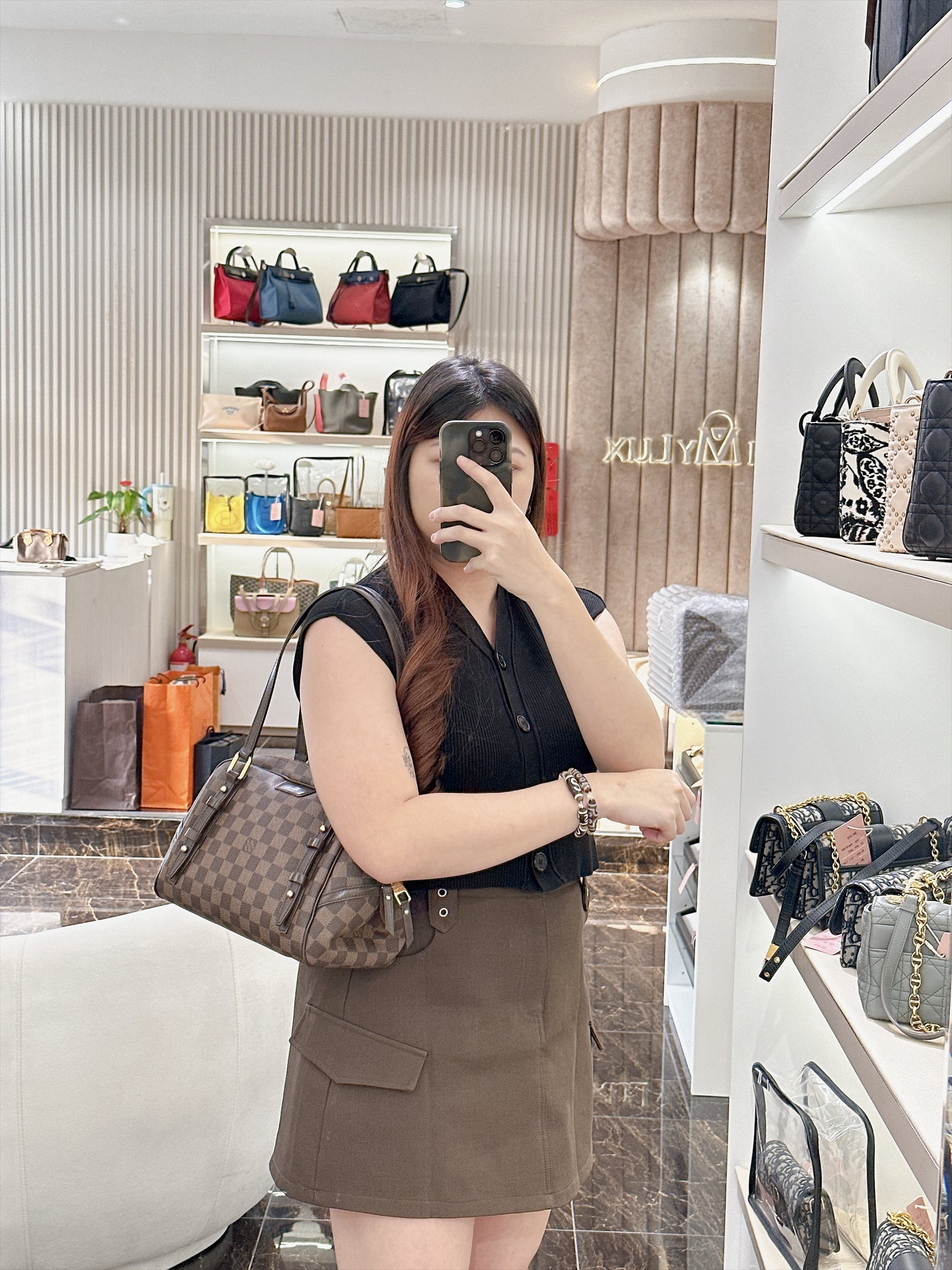 LV Rivington PM in Damier Ebene