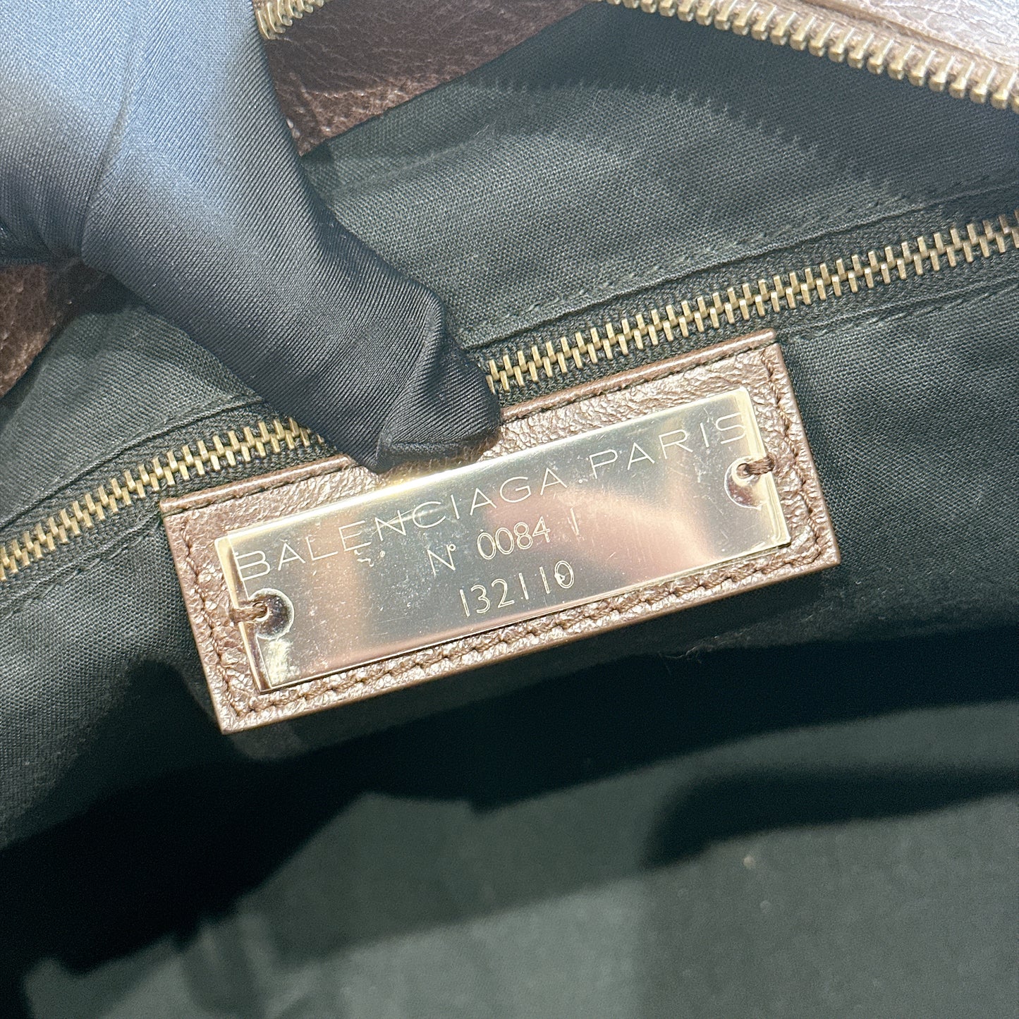 Balenciaga Work Tote in Burgundy Arena Lambskin