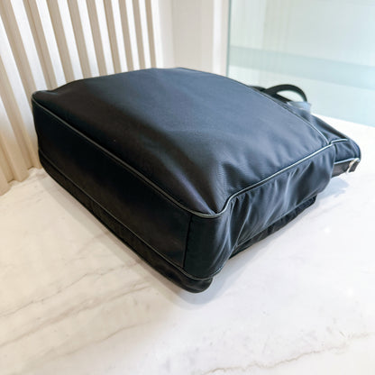 Prada Nero Saffiano Tessuto 2 Ways Tote