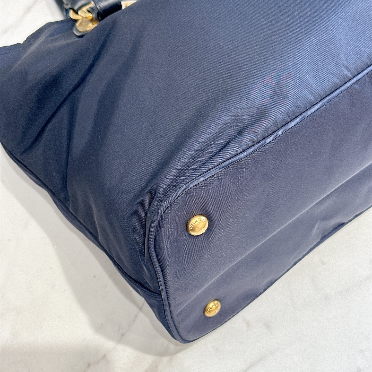 Prada Tessutto 2 Way Blue Nylon Tote Bag BN1902