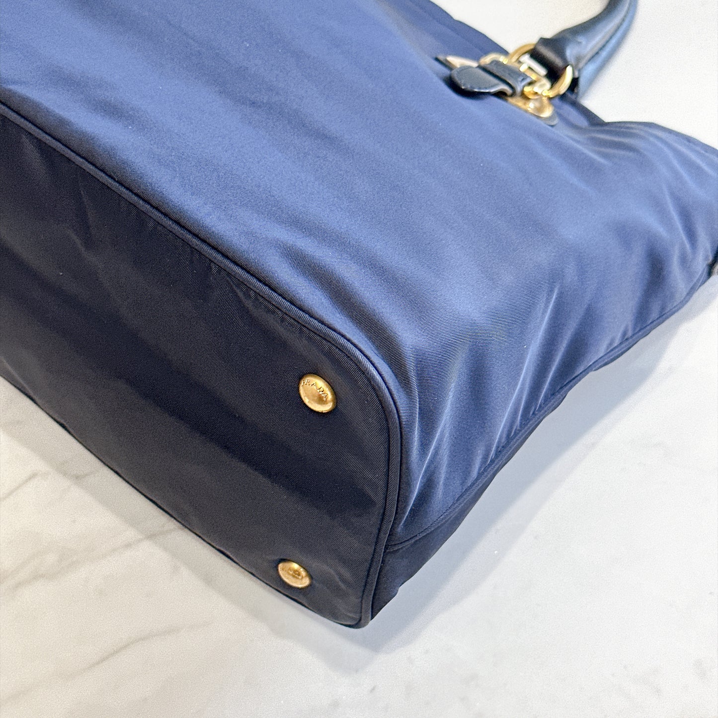 Prada Tessutto 2 Way Blue Nylon Tote Bag BN1902