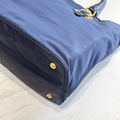 Prada Tessutto 2 Way Blue Nylon Tote Bag BN1902