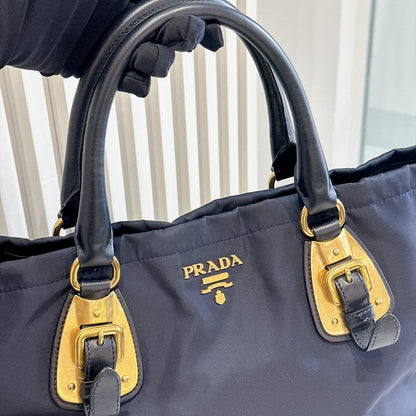 Prada Tessutto 2 Way Blue Nylon Tote Bag BN1902