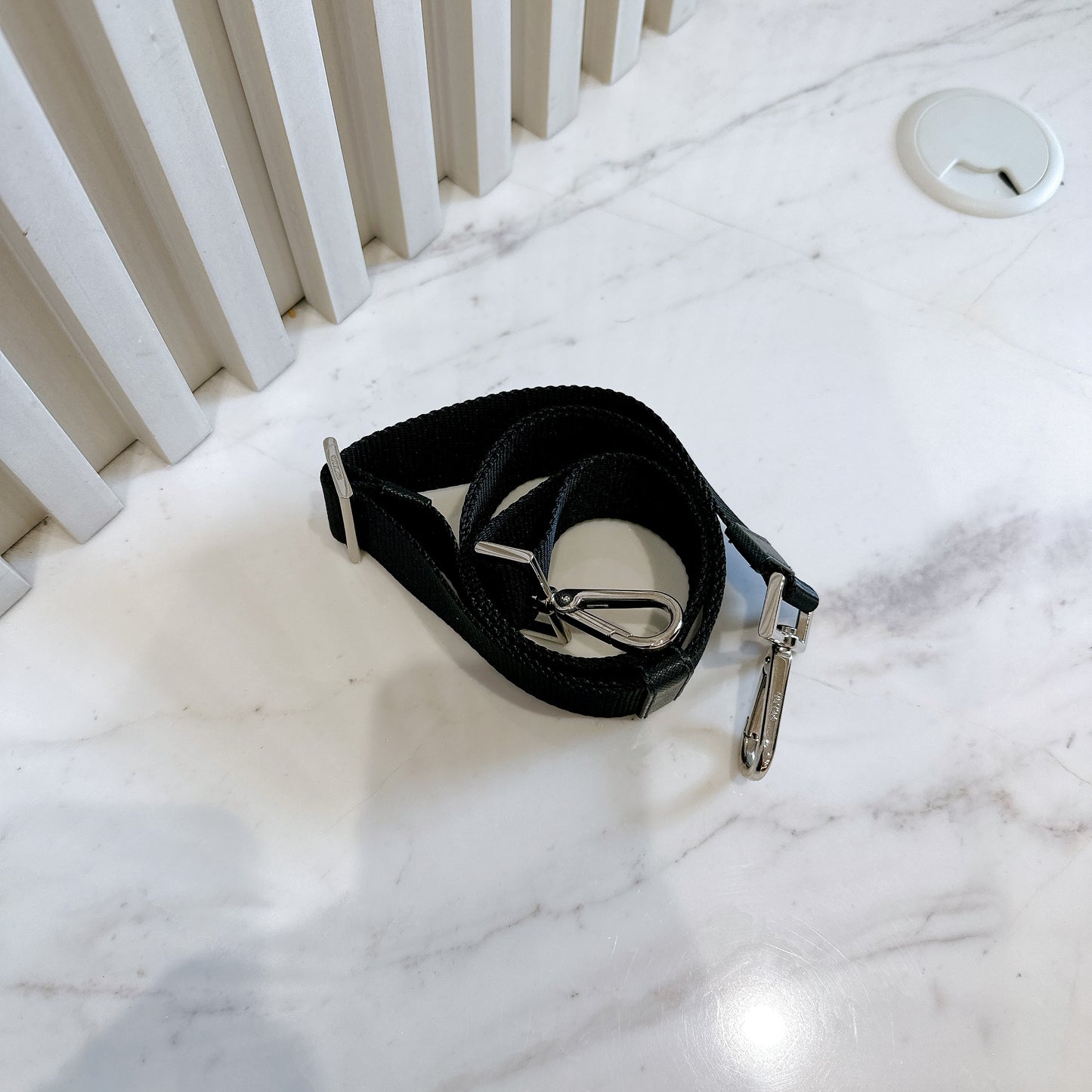 Prada Nero Saffiano Tessuto 2 Ways Tote