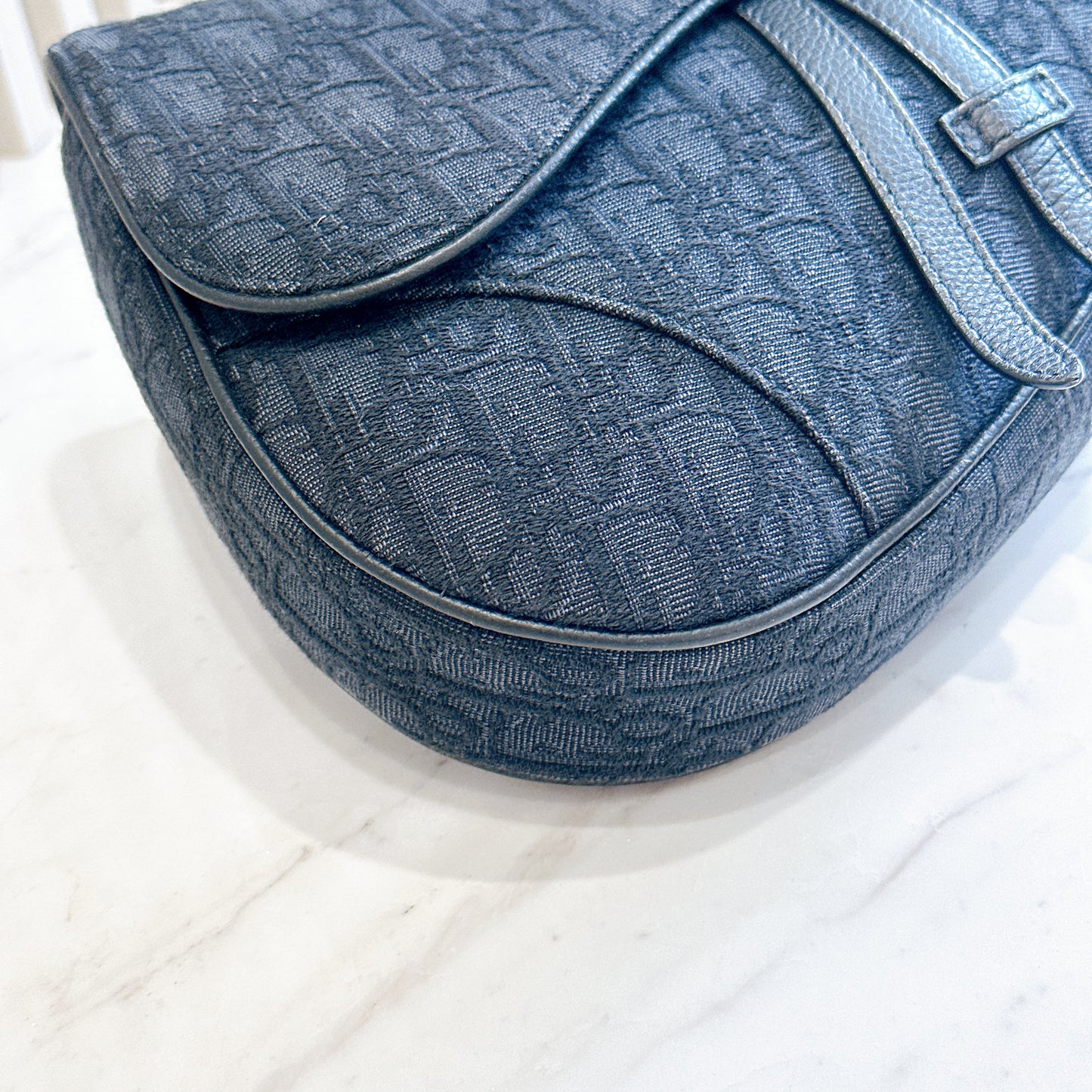 Dior Saddle Bag in Black Dior Oblique Jacquard