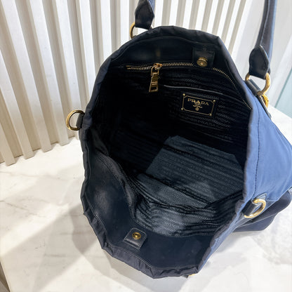 Prada Tessutto 2 Way Blue Nylon Tote Bag BN1902