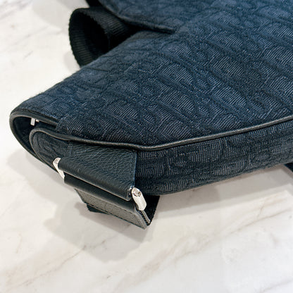 Dior Saddle Bag in Black Dior Oblique Jacquard