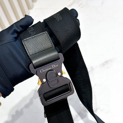 Dior Saddle Bag in Black Dior Oblique Jacquard