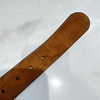 Gucci Guccissima Interlocking Belt in Black GHW