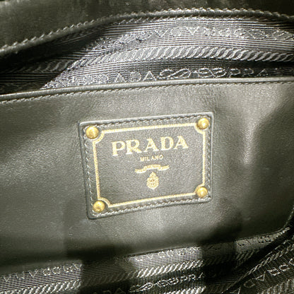 Prada 2 Way Tote Bag in Black Calfskin BN2477