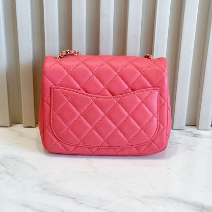 Chanel Mini Square with Pearl Crush in Pink