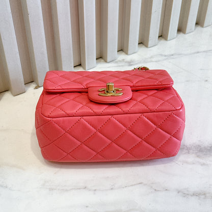 Chanel Mini Square with Pearl Crush in Pink