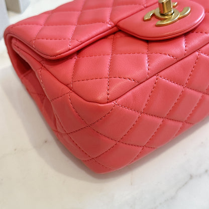 Chanel Mini Square with Pearl Crush in Pink