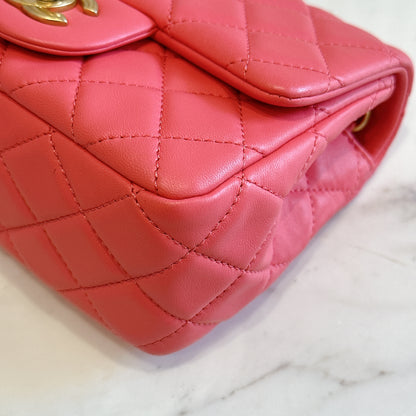 Chanel Mini Square with Pearl Crush in Pink