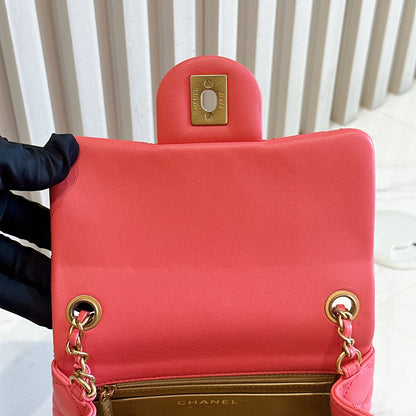 Chanel Mini Square with Pearl Crush in Pink